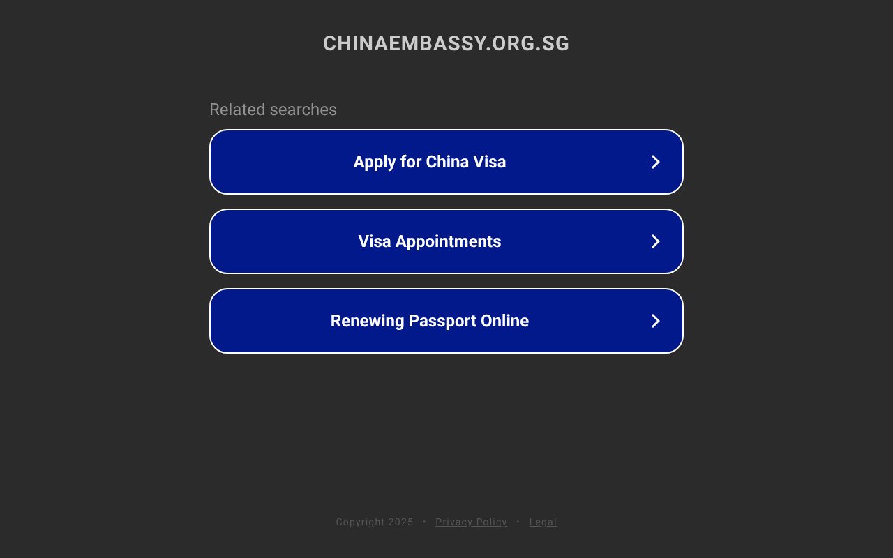 Screenshot of chinaembassy.org.sg