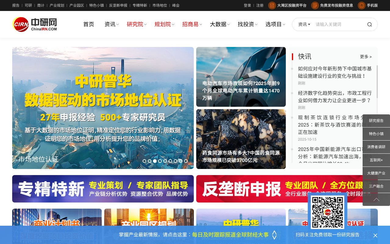 Screenshot of chinairn.com