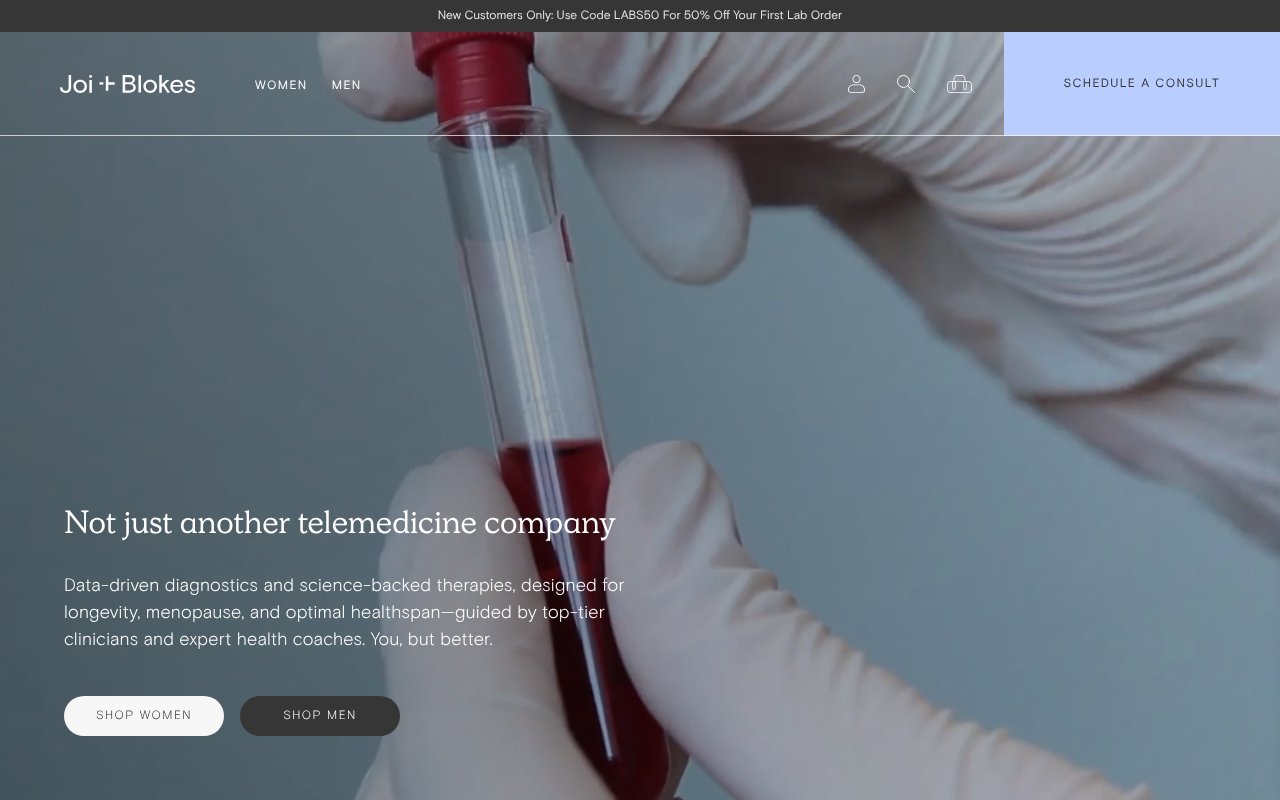 Screenshot of choosejoi.co
