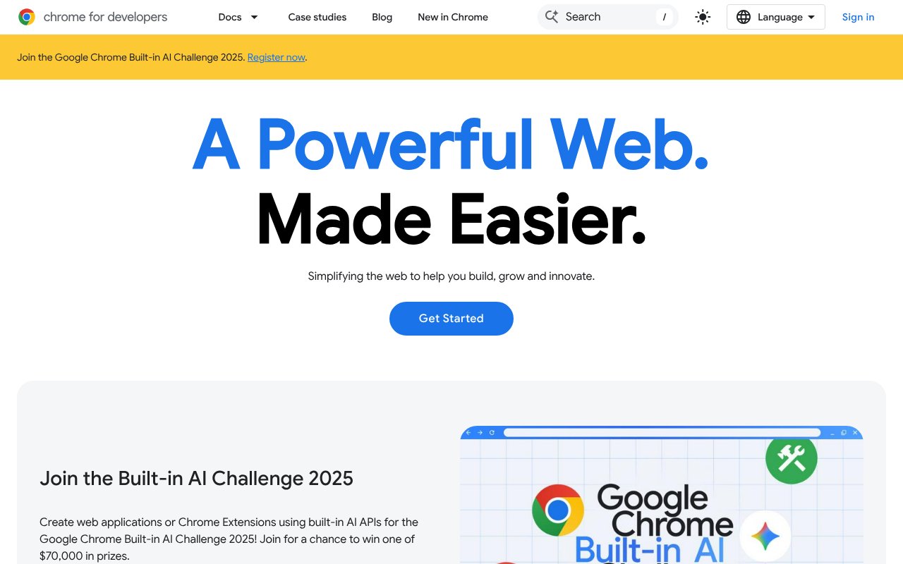 Screenshot of chrome.com