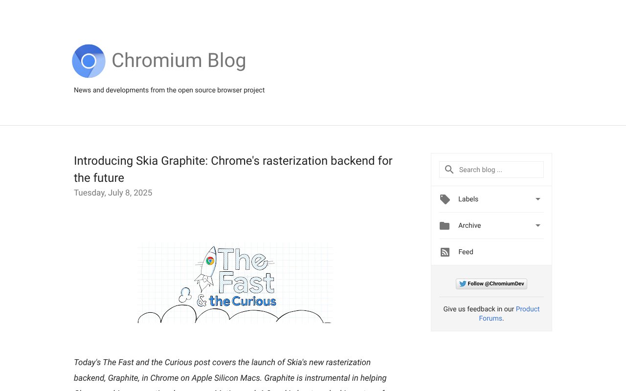 Screenshot of chromium.org