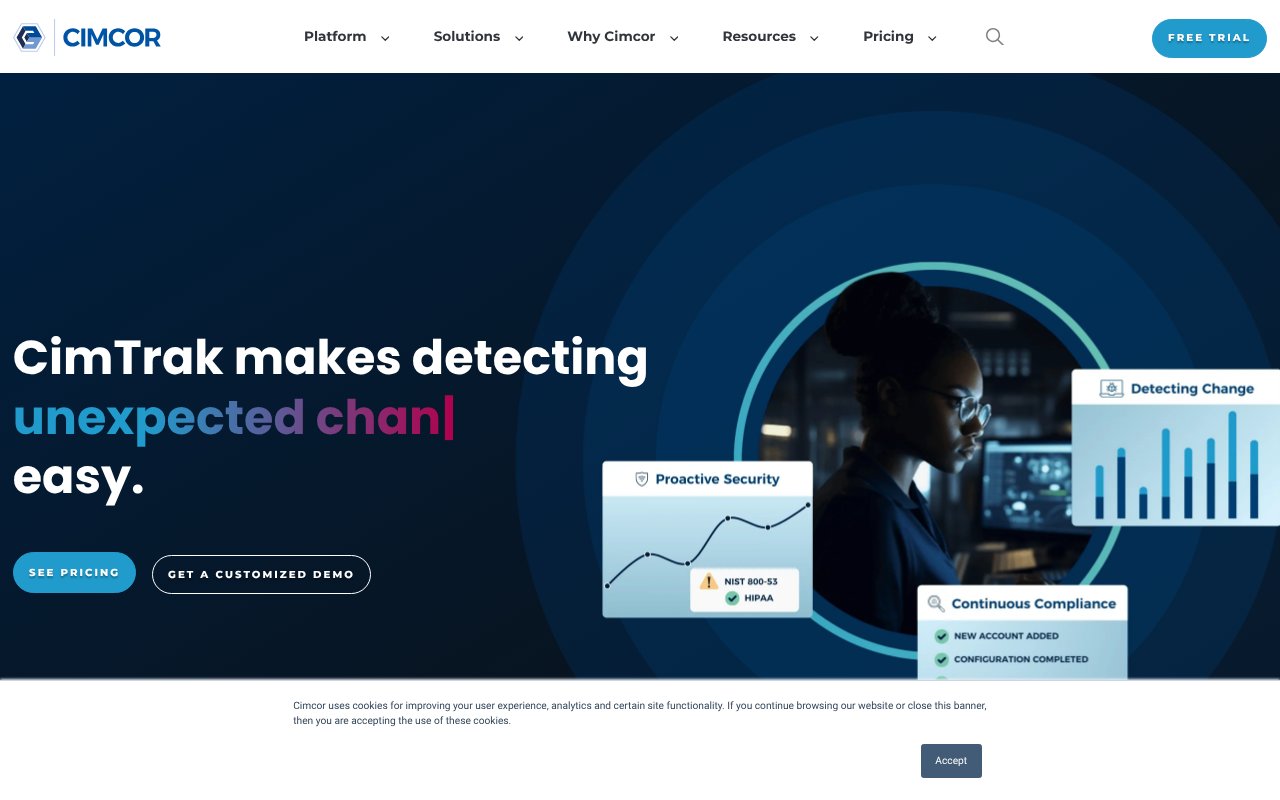 Screenshot of cimcor.com