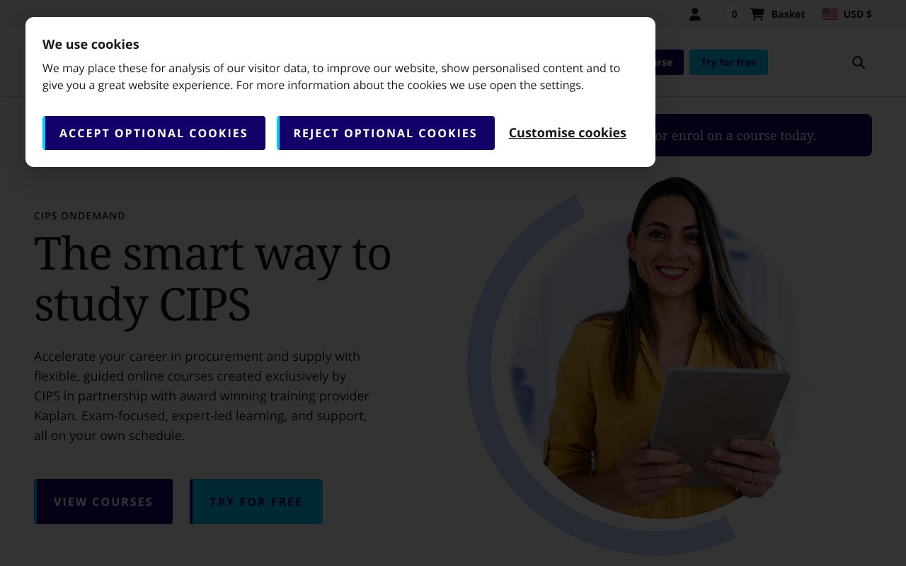 Screenshot of cipsondemand.com