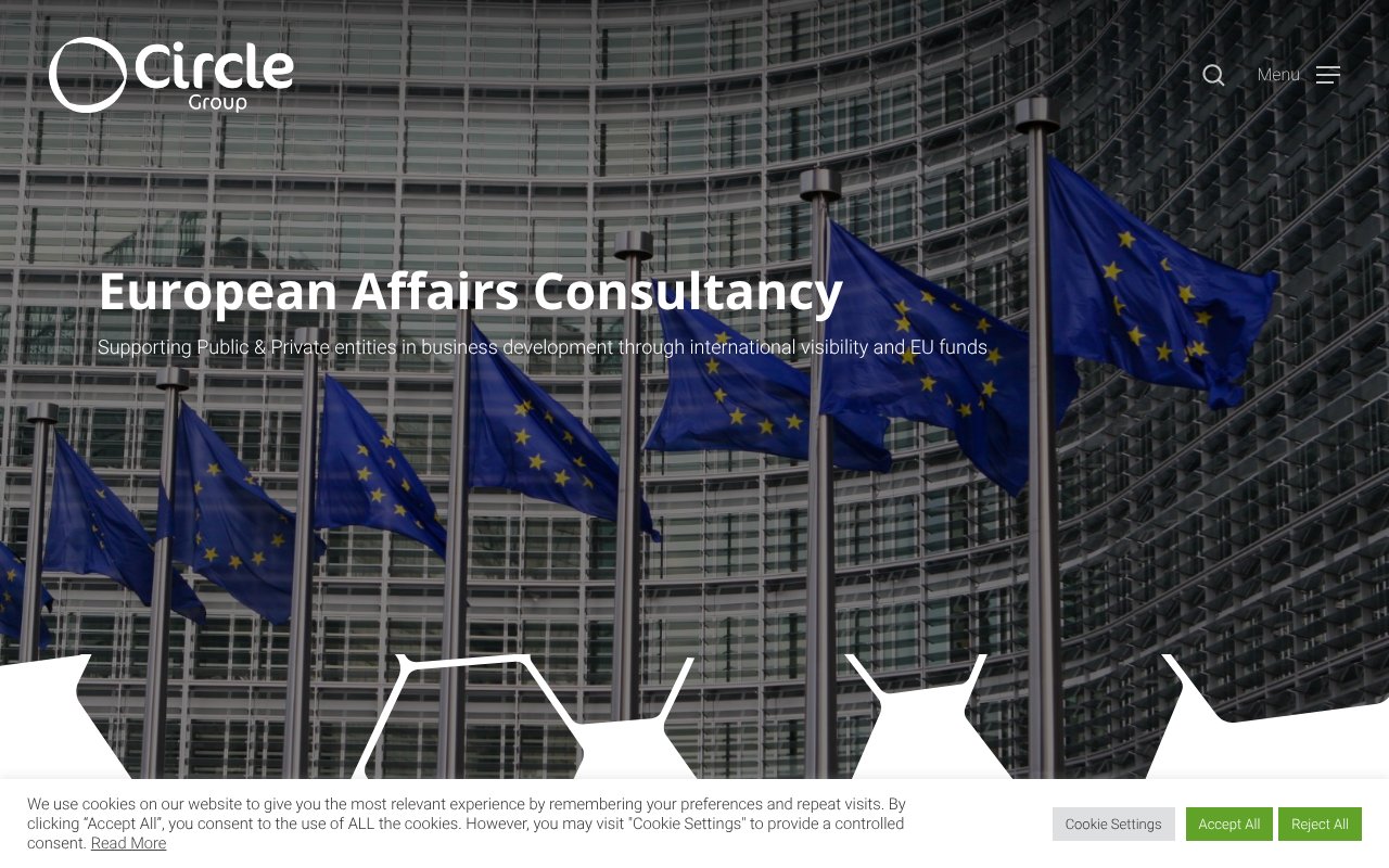 Screenshot of circlegroup.eu