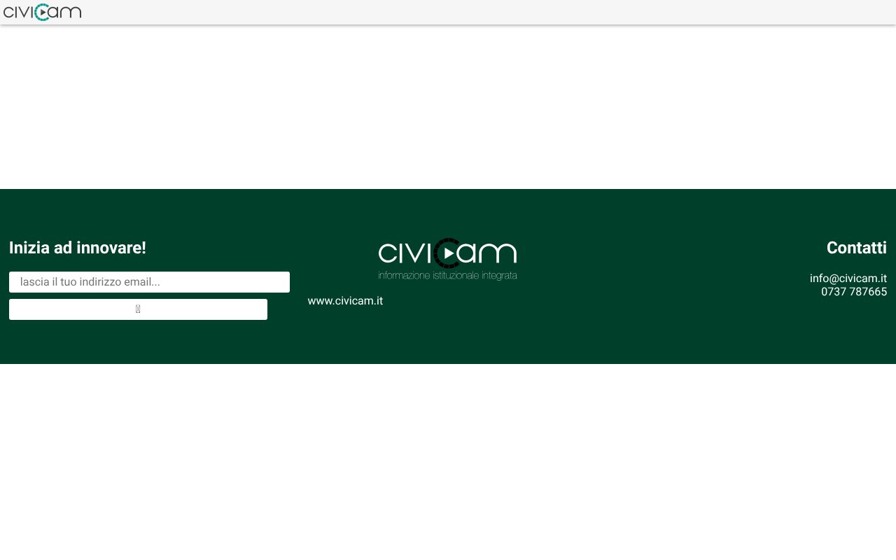 Screenshot of civicam.it