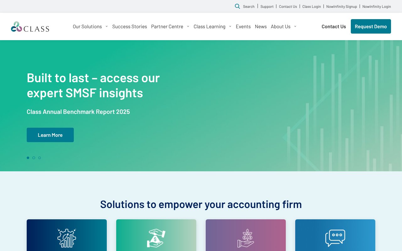 Screenshot of class.com.au