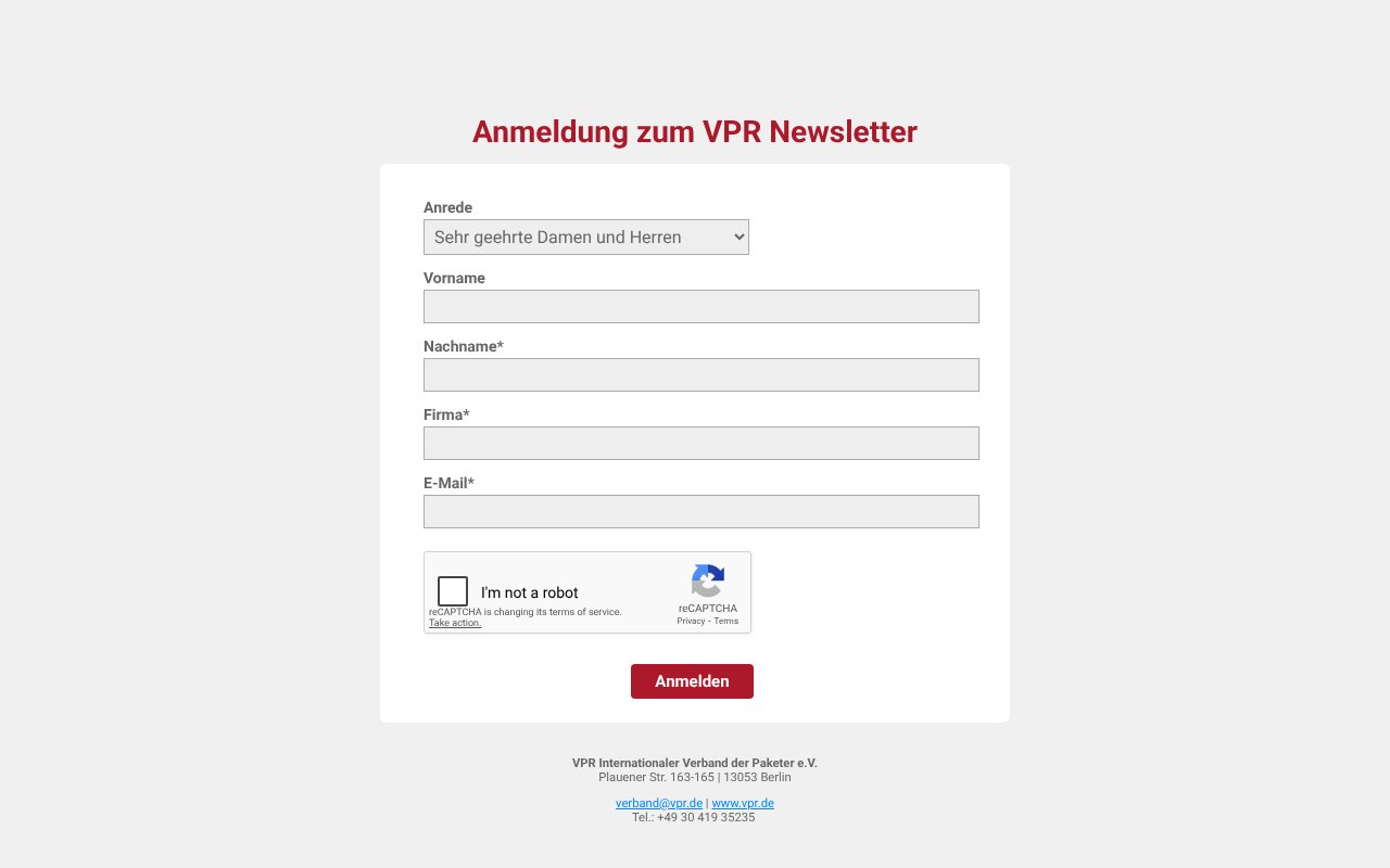 Screenshot of cleverreach.com