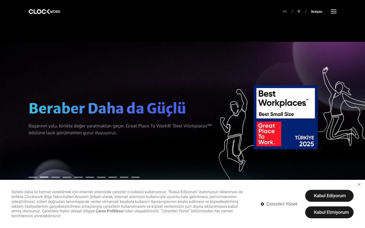 Screenshot of clockwork.com.tr