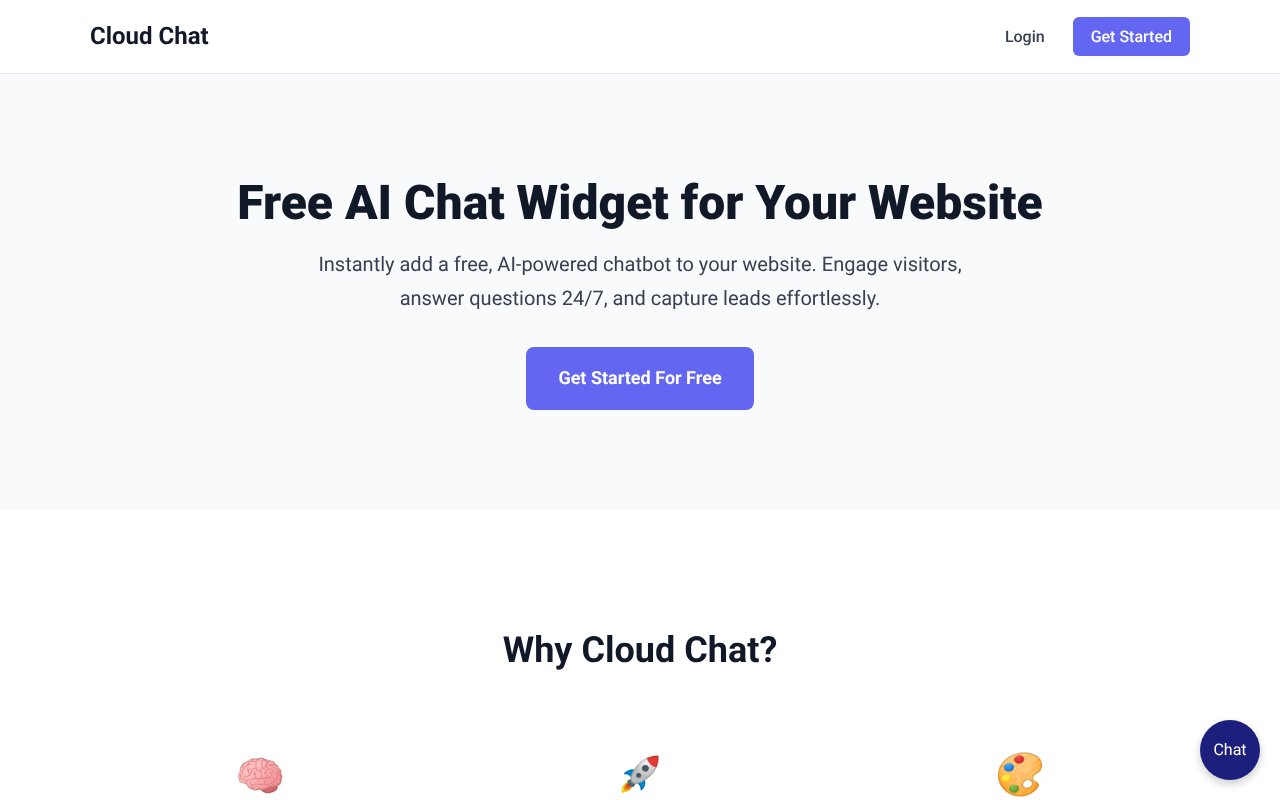 Screenshot of Cloud Chat