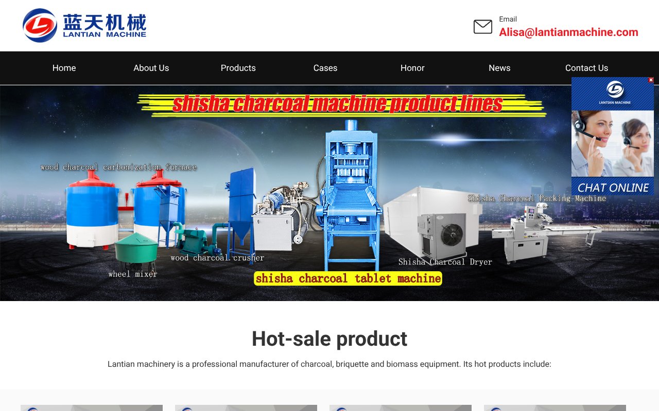 Screenshot of cnltmachinery.com