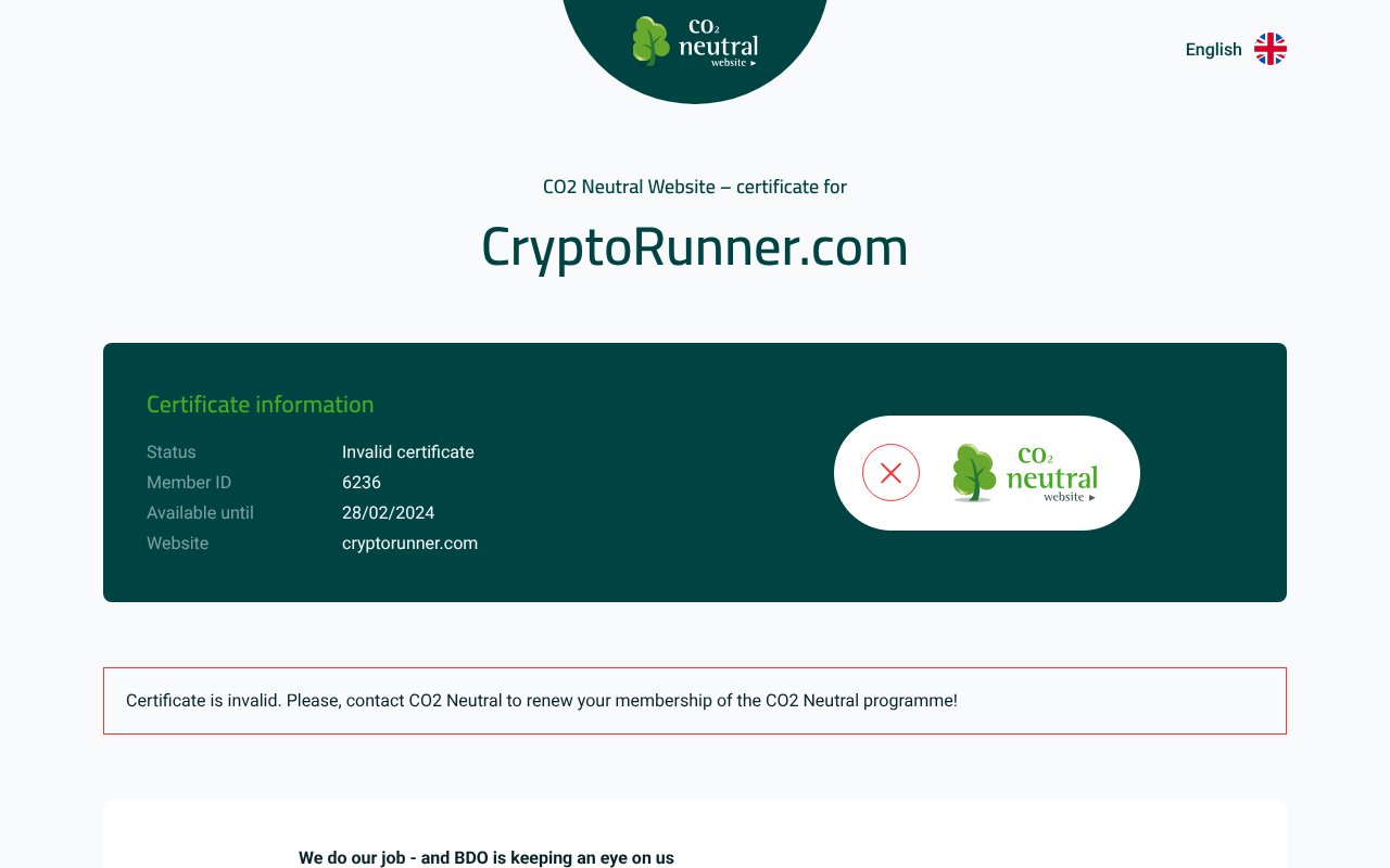 Screenshot of co2neutralwebsite.com