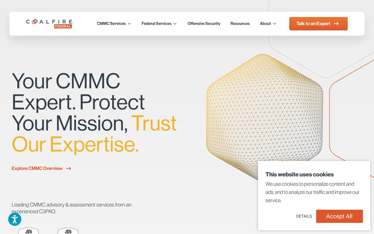 Screenshot of coalfirefederal.com