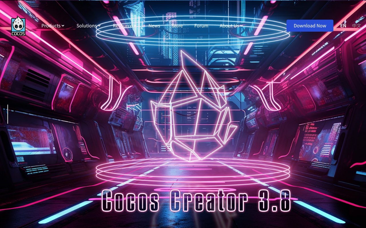 Screenshot of cocos2d-x.org