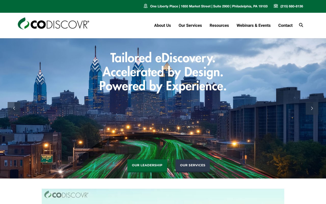 Screenshot of codiscovr.com