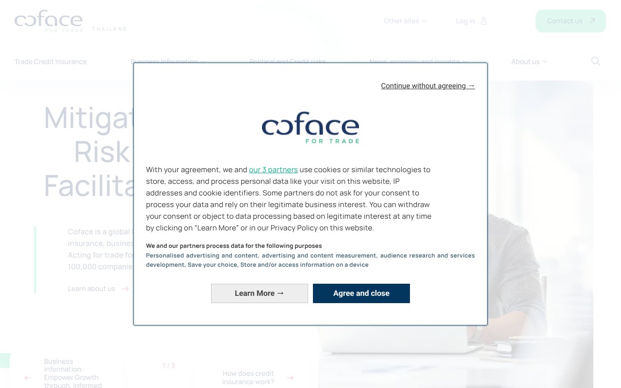Screenshot of coface.co.th