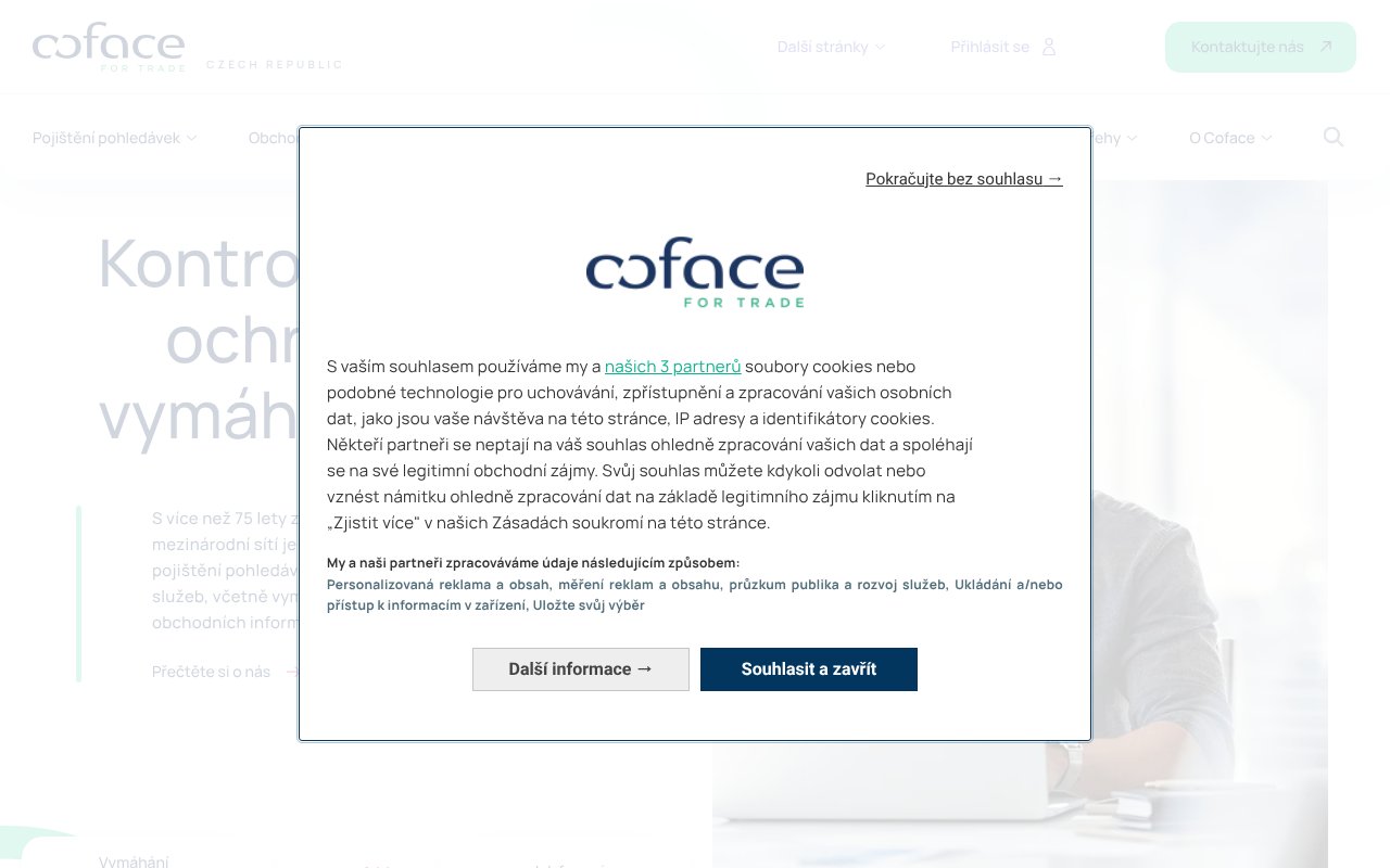 Screenshot of coface.cz