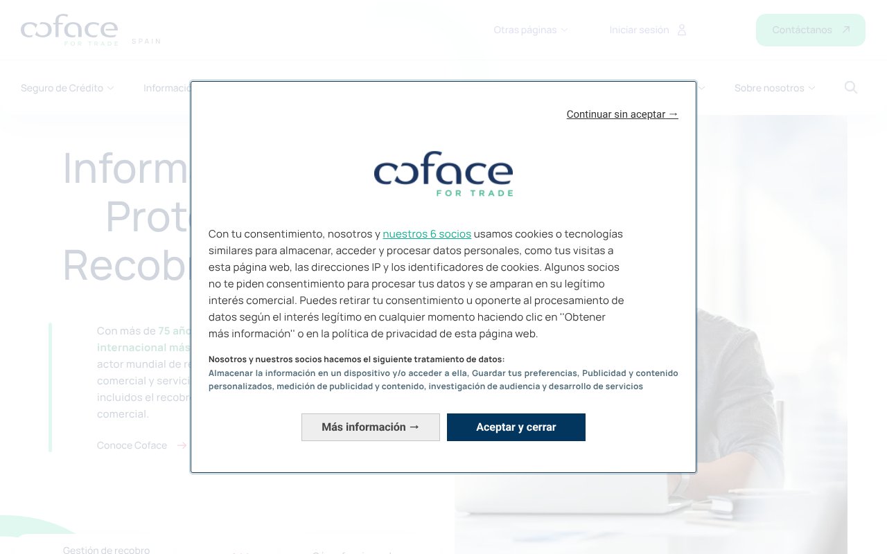 Screenshot of coface.es