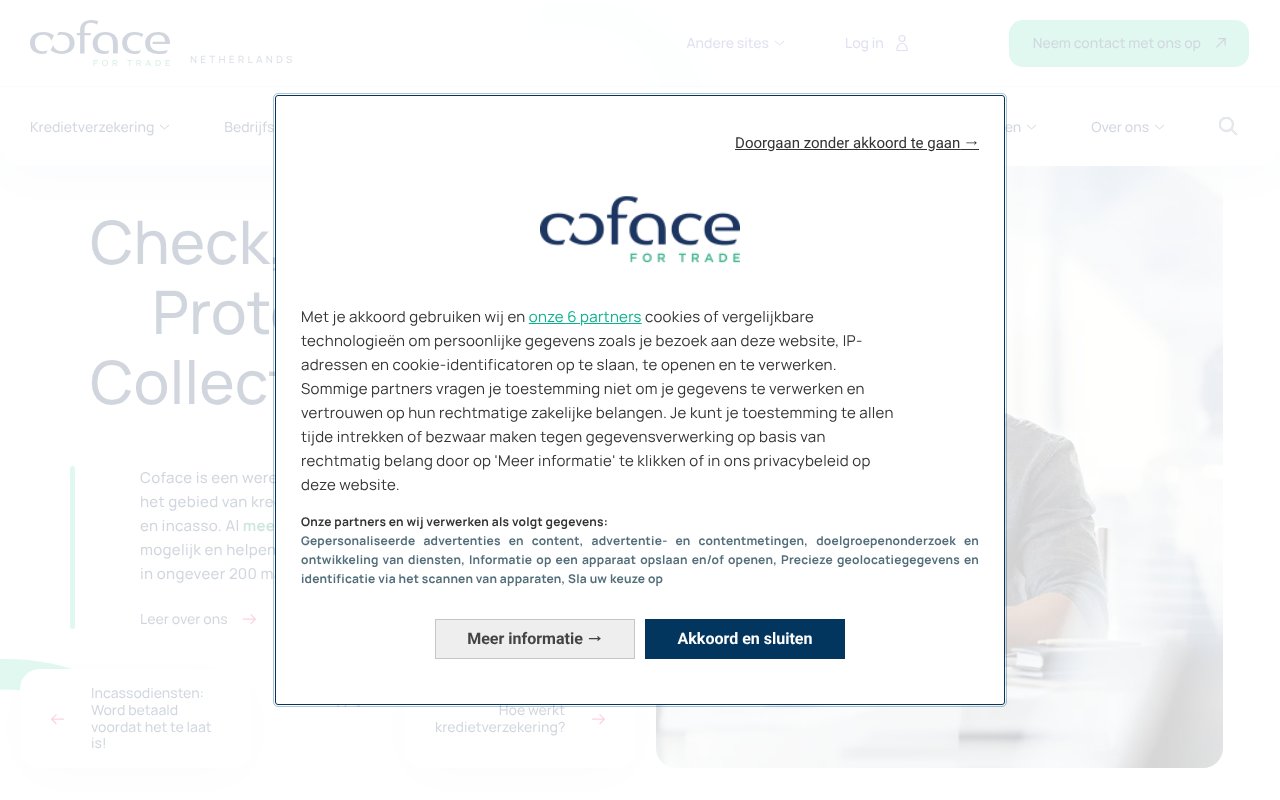 Screenshot of coface.nl