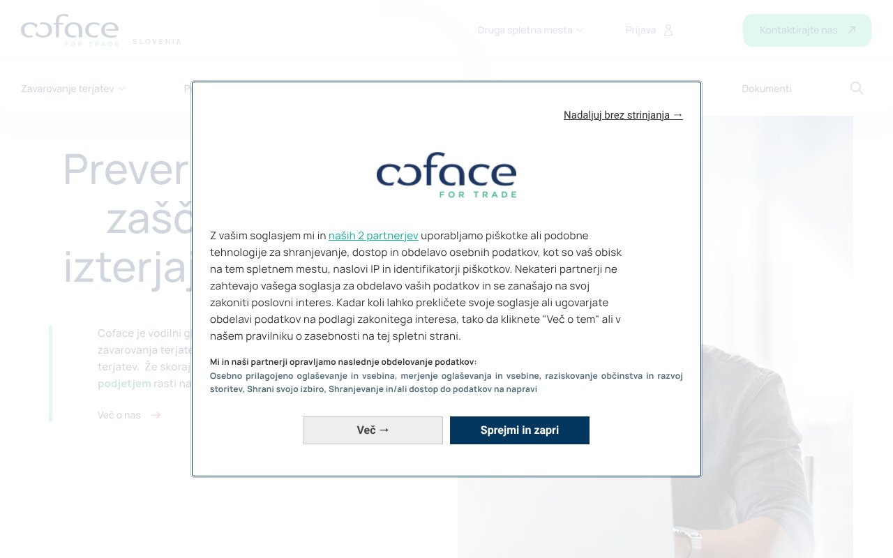 Screenshot of coface.si
