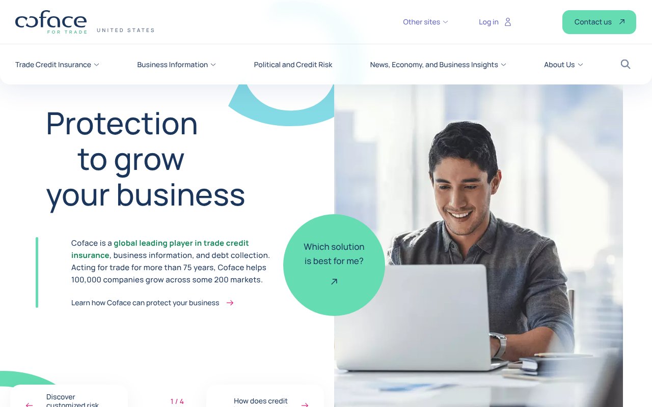 Screenshot of coface.us