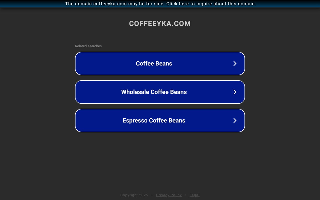 Screenshot of coffeeyka.com