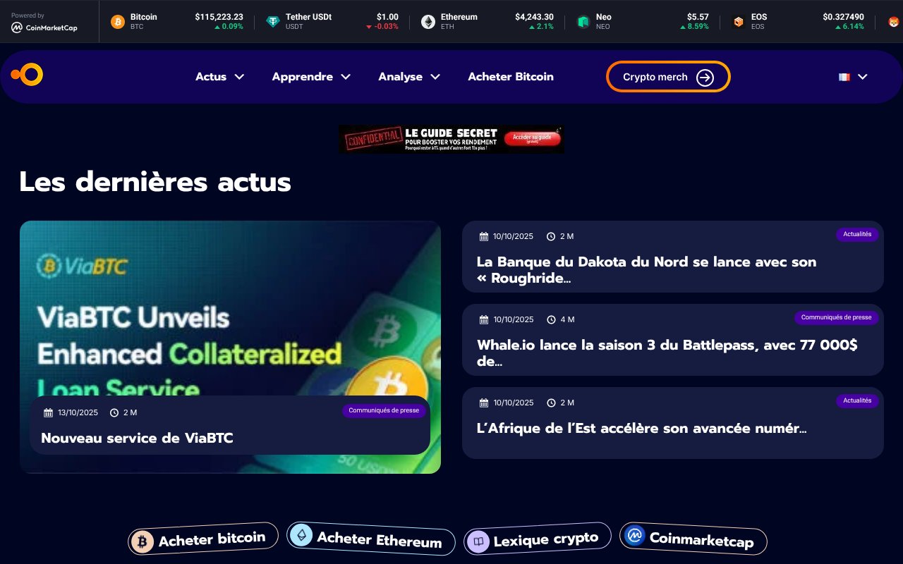 Screenshot of coinaute.com