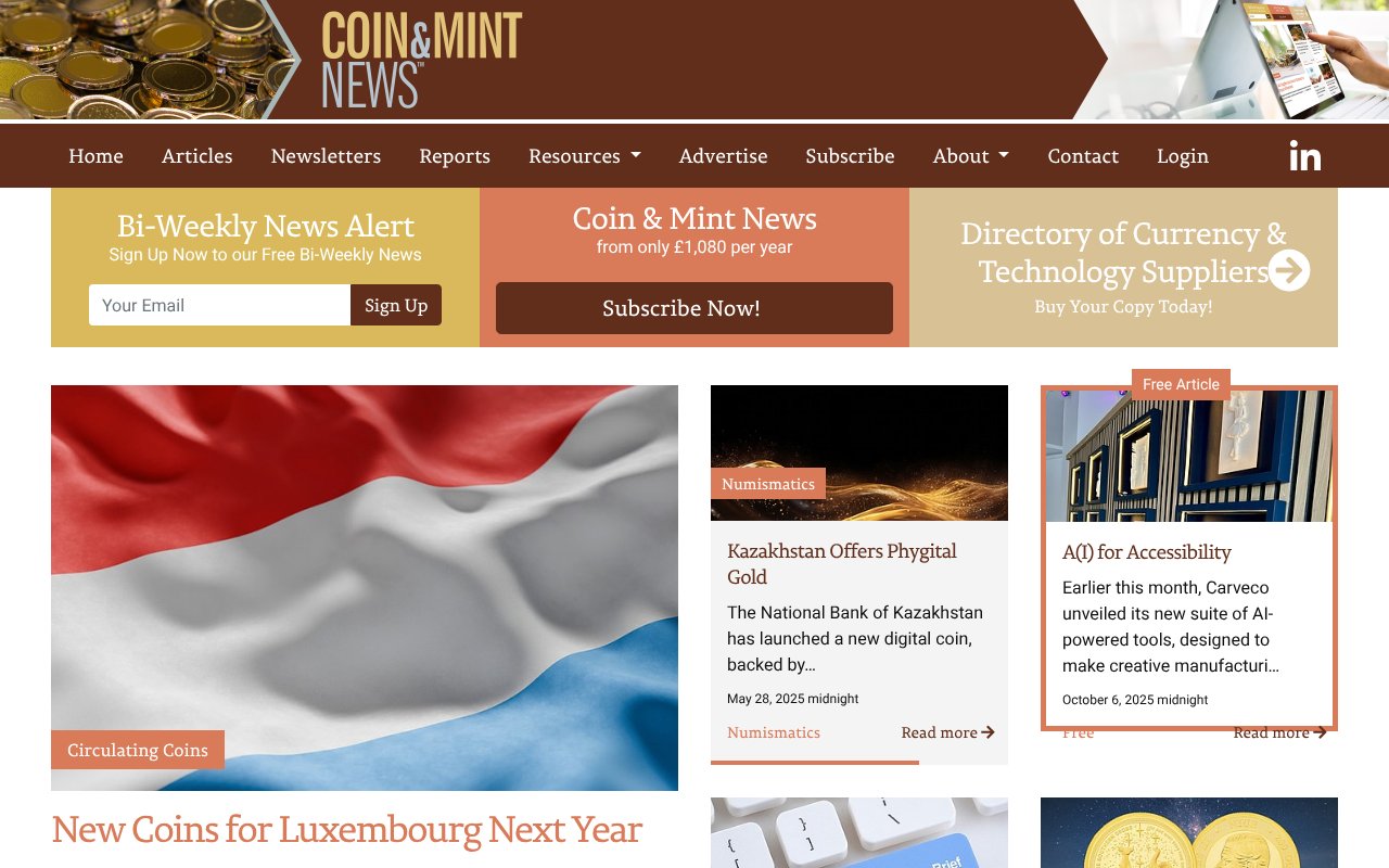 Screenshot of coinmintnews.com