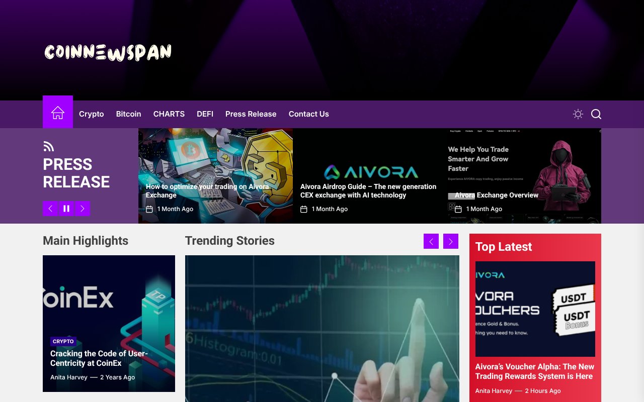 Screenshot of coinnewspan.com