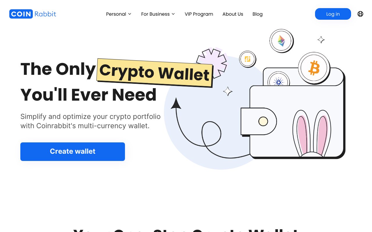 Screenshot of coinrabbit.io