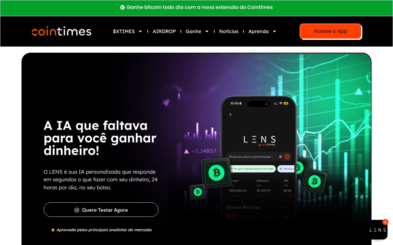 Screenshot of cointimes.com.br