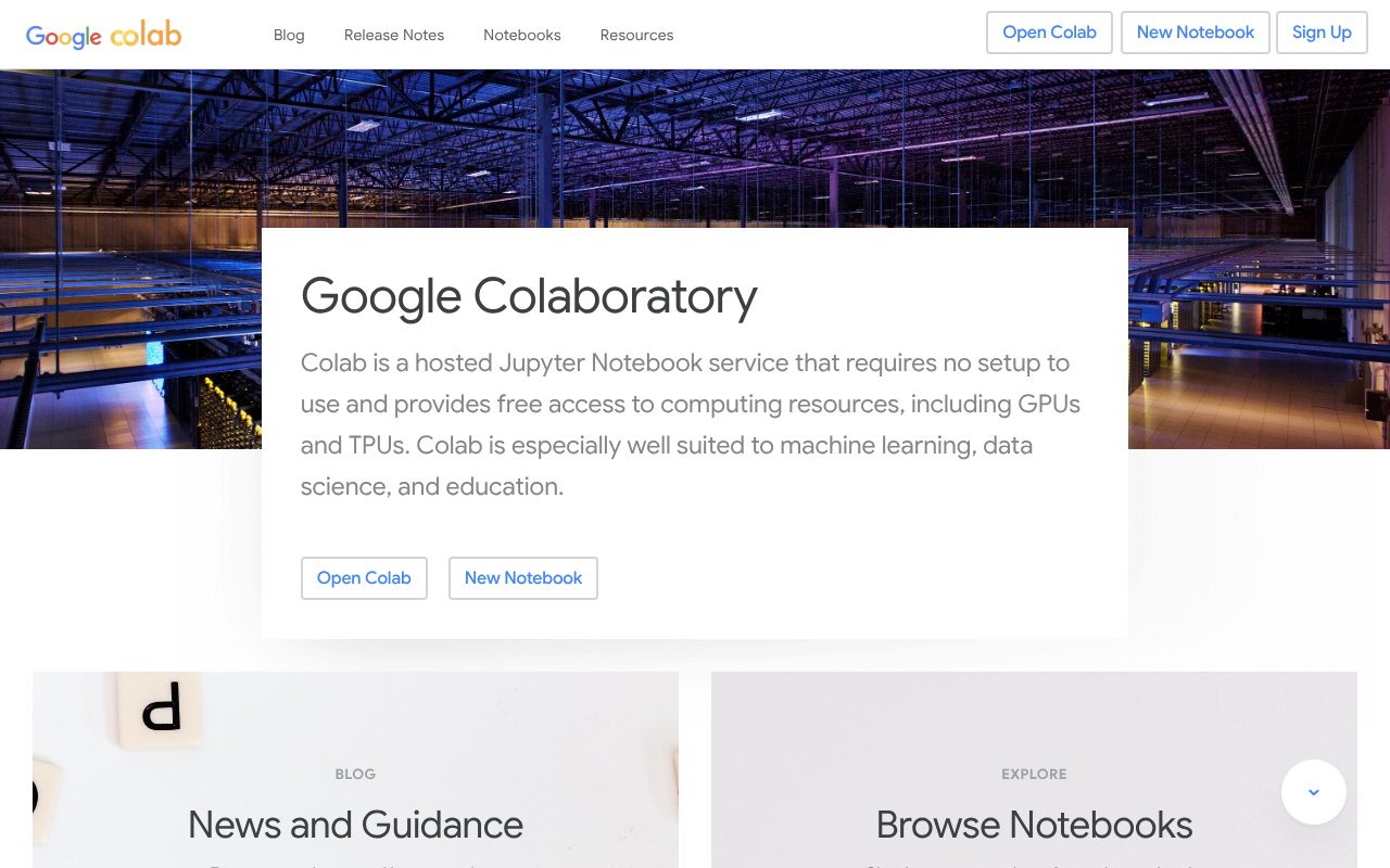 Screenshot of colab.google