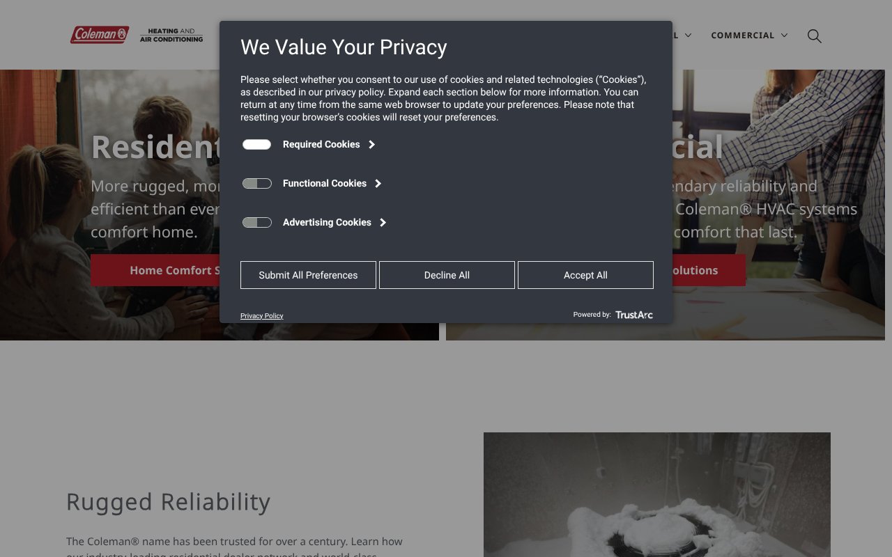 Screenshot of colemanac.com