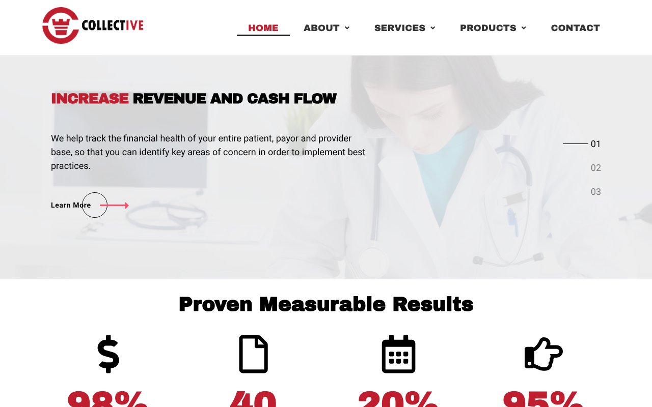 Screenshot of collectiveRCM.com