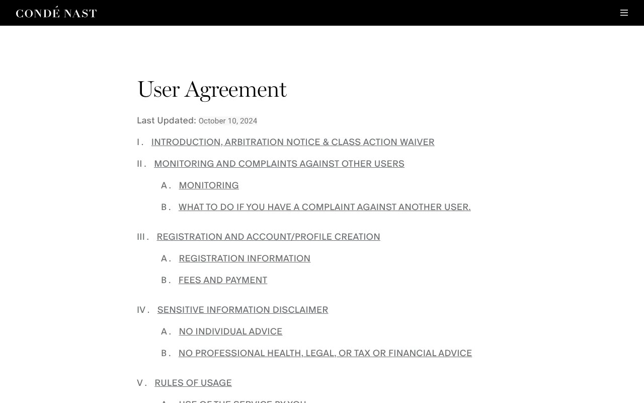 Screenshot of condenast.com