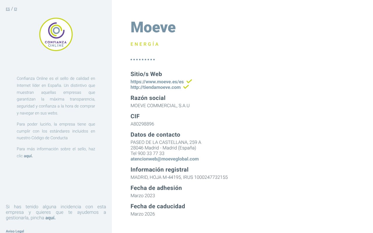 Screenshot of confianzaonline.es