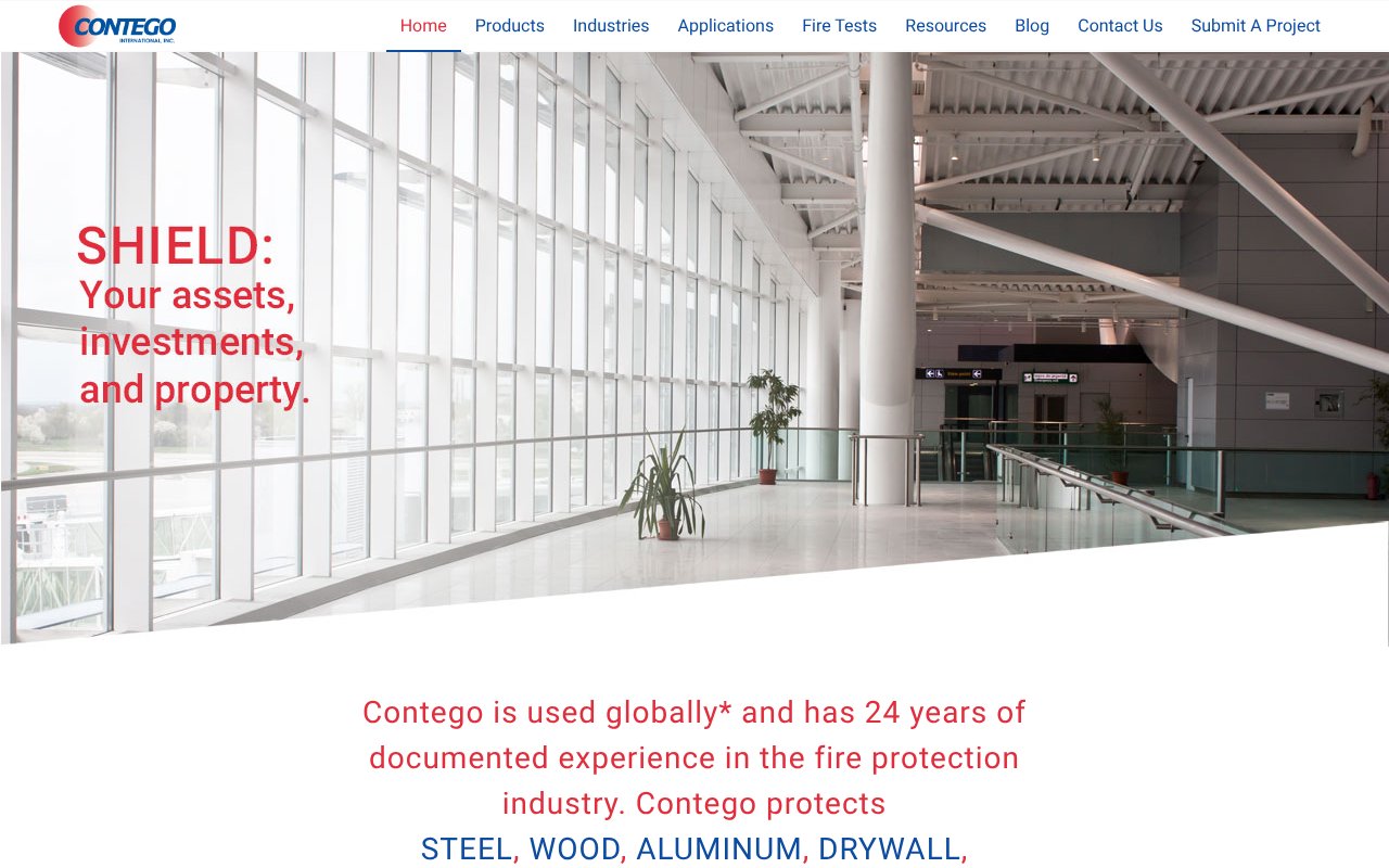 Screenshot of contegointernational.com