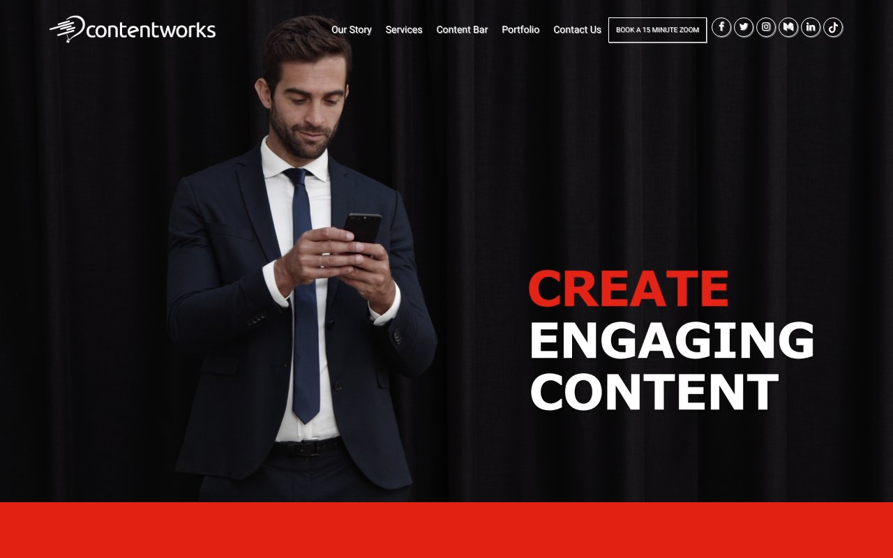Screenshot of contentworks.agency