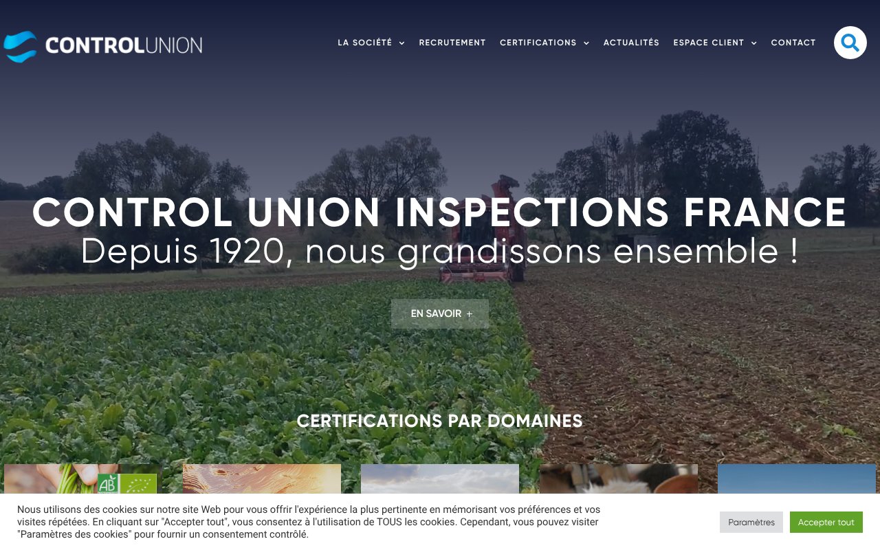 Screenshot of control-union.fr