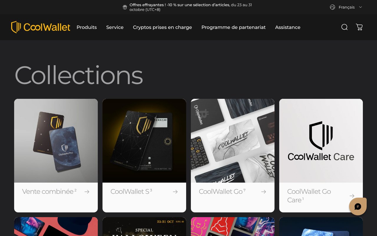 Screenshot of coolwallet.io