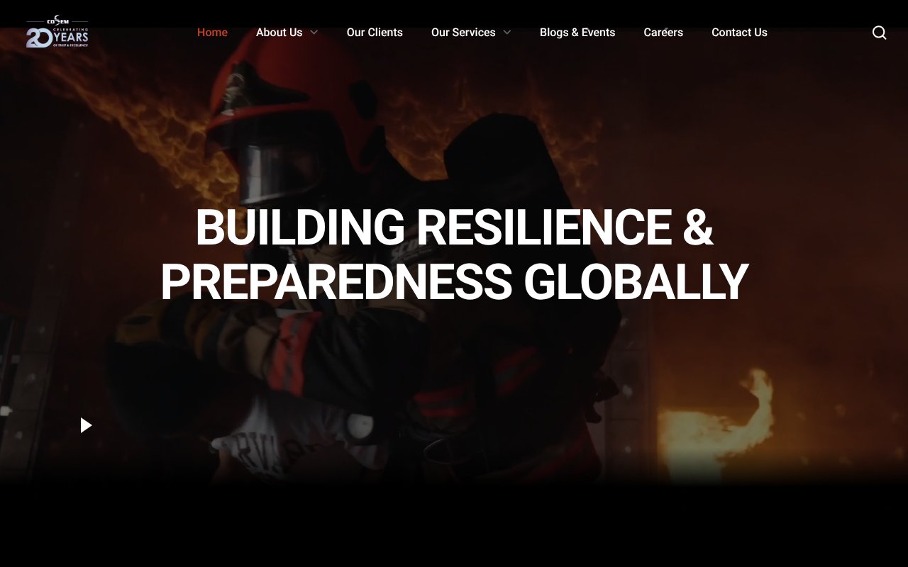 Screenshot of cosem.org.sg