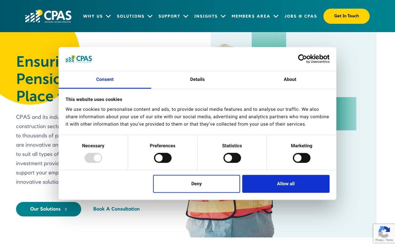 Screenshot of cpas.ie