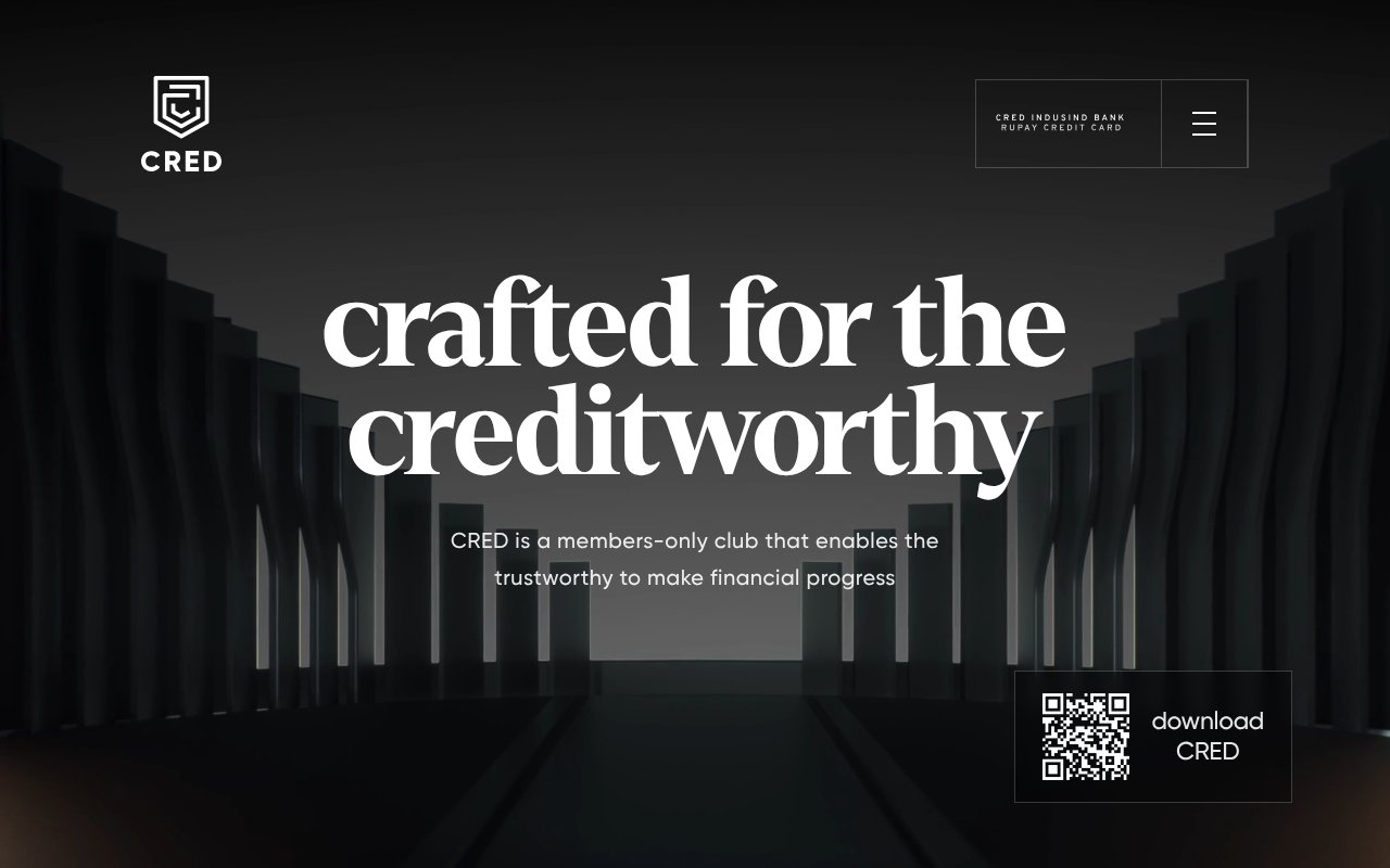 Screenshot of cred.club