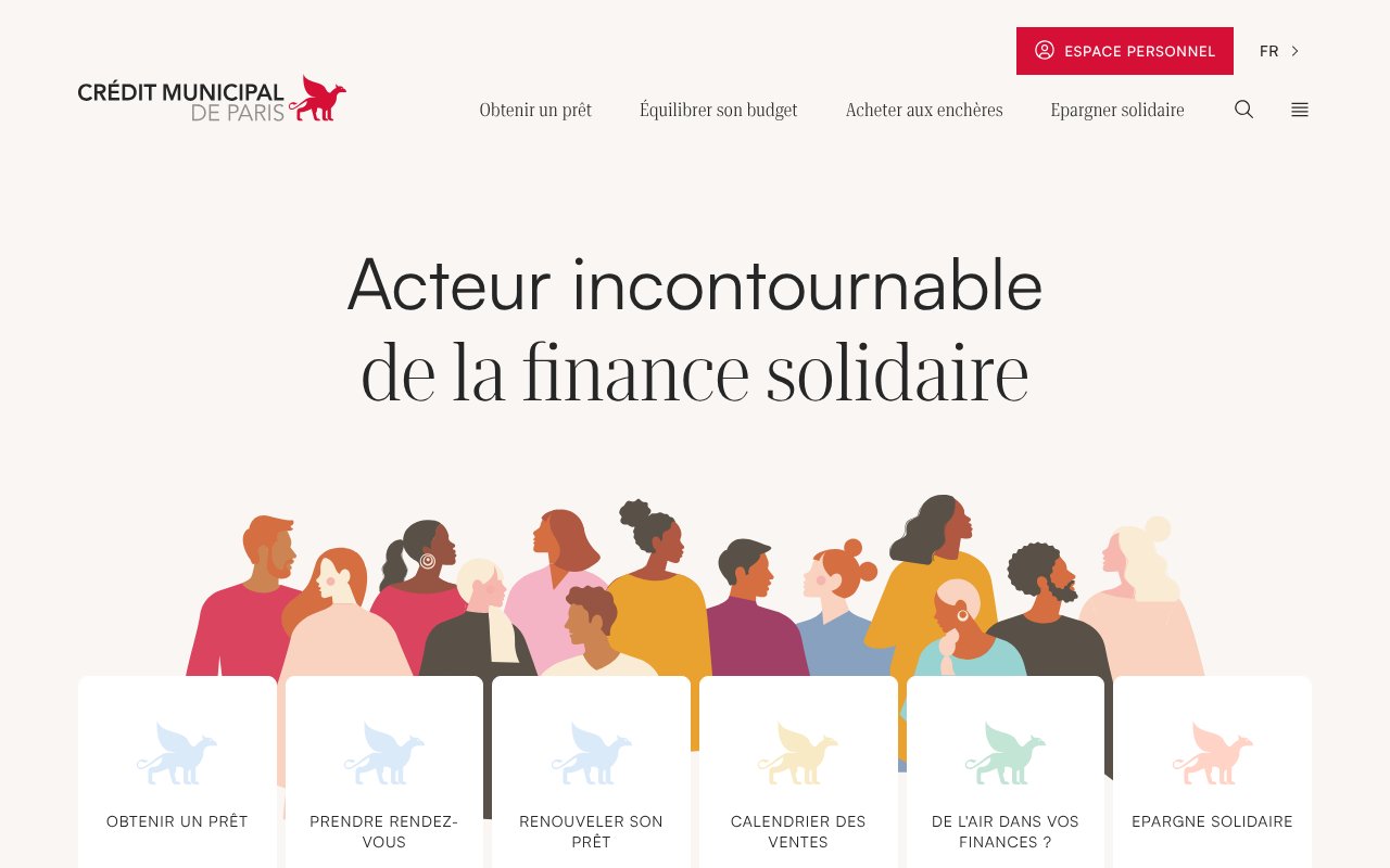 Screenshot of creditmunicipal.fr