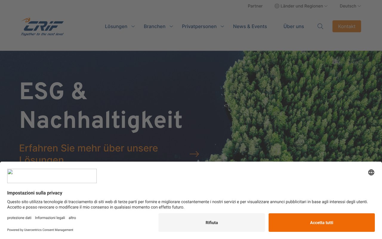 Screenshot of crif.ch