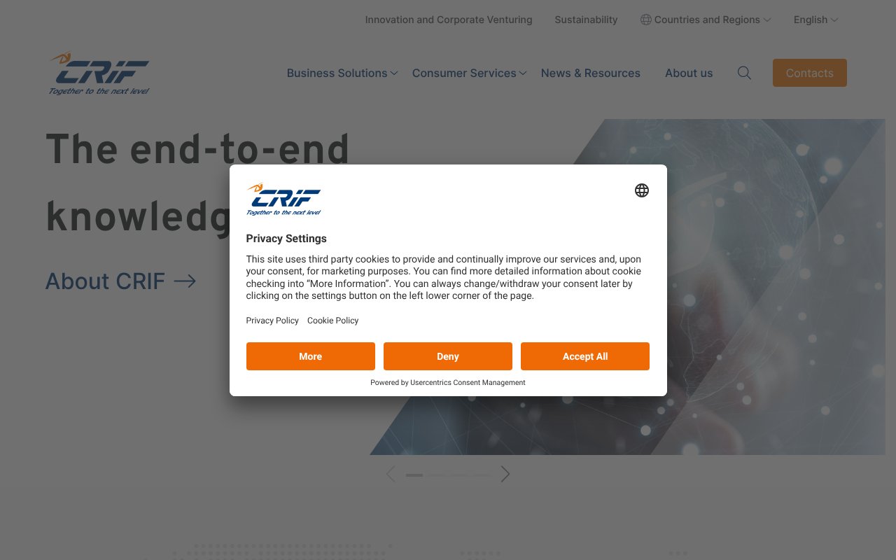 Screenshot of crif.com