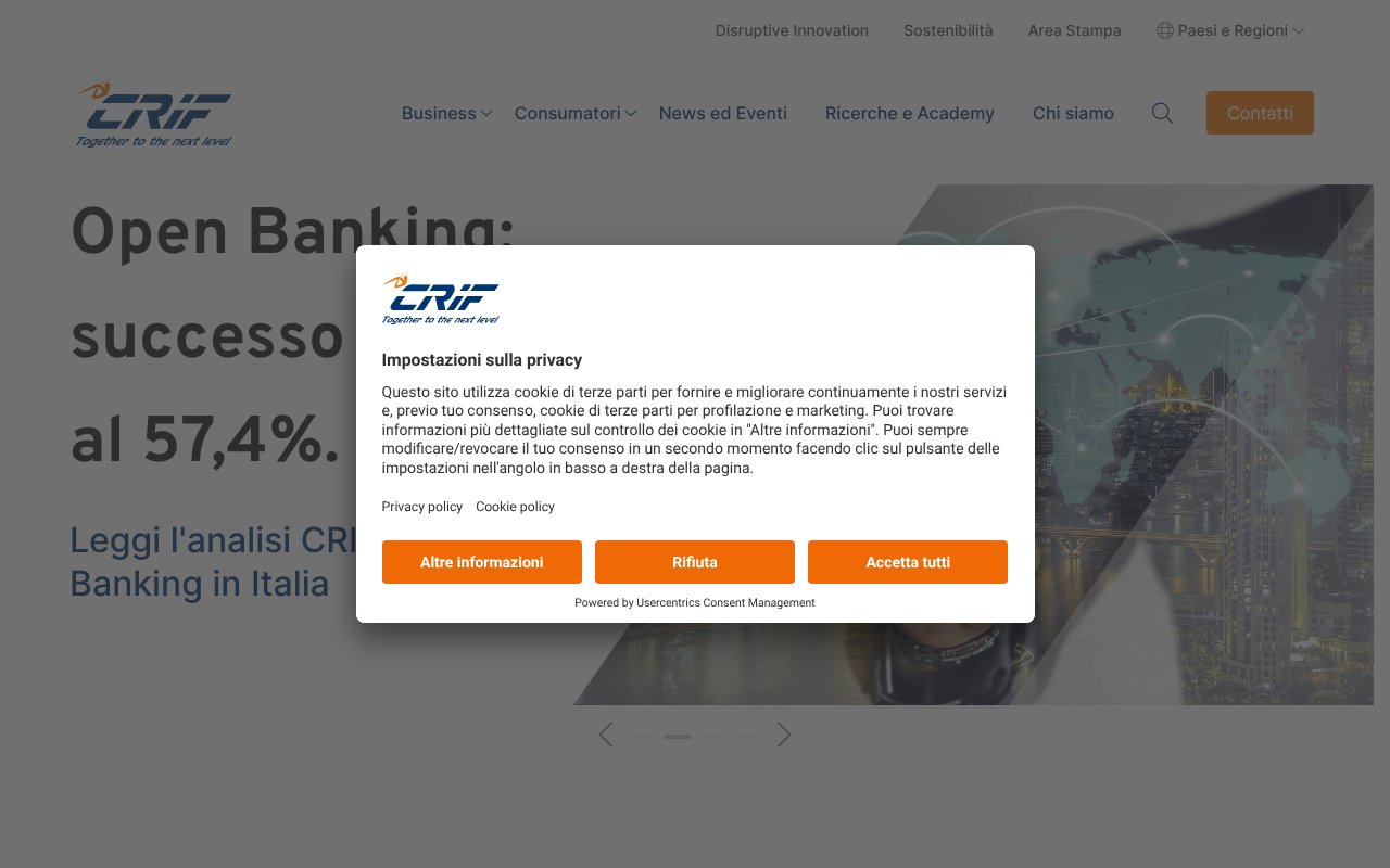 Screenshot of crif.it