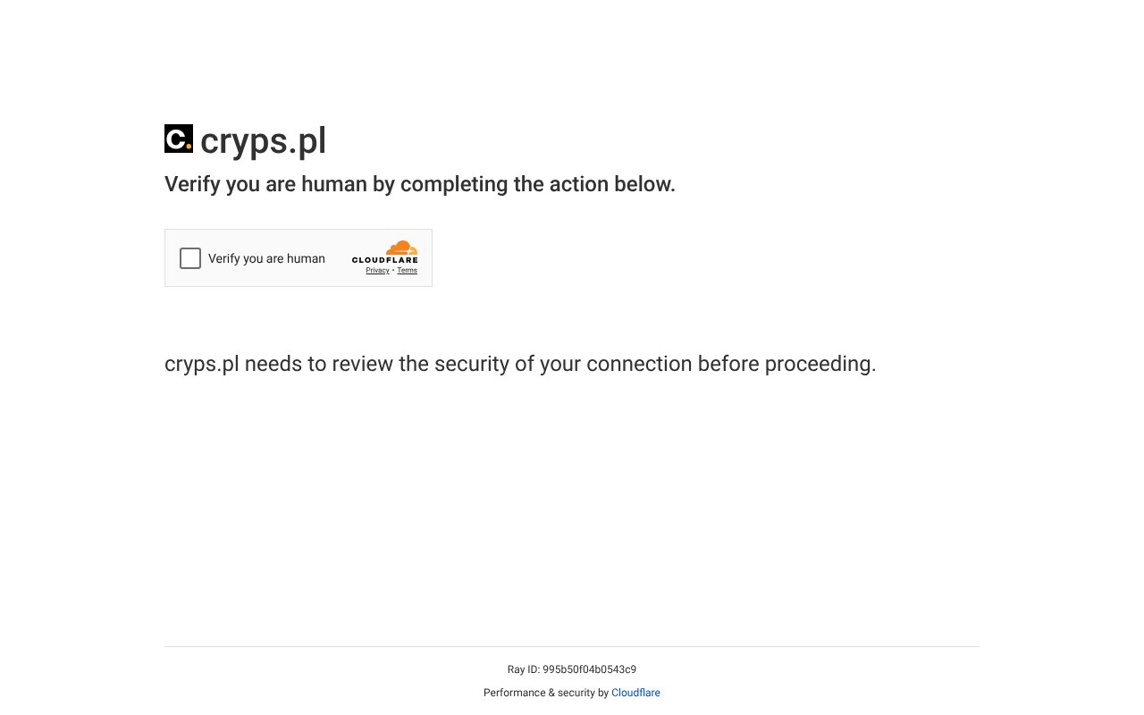 Screenshot of cryps.pl
