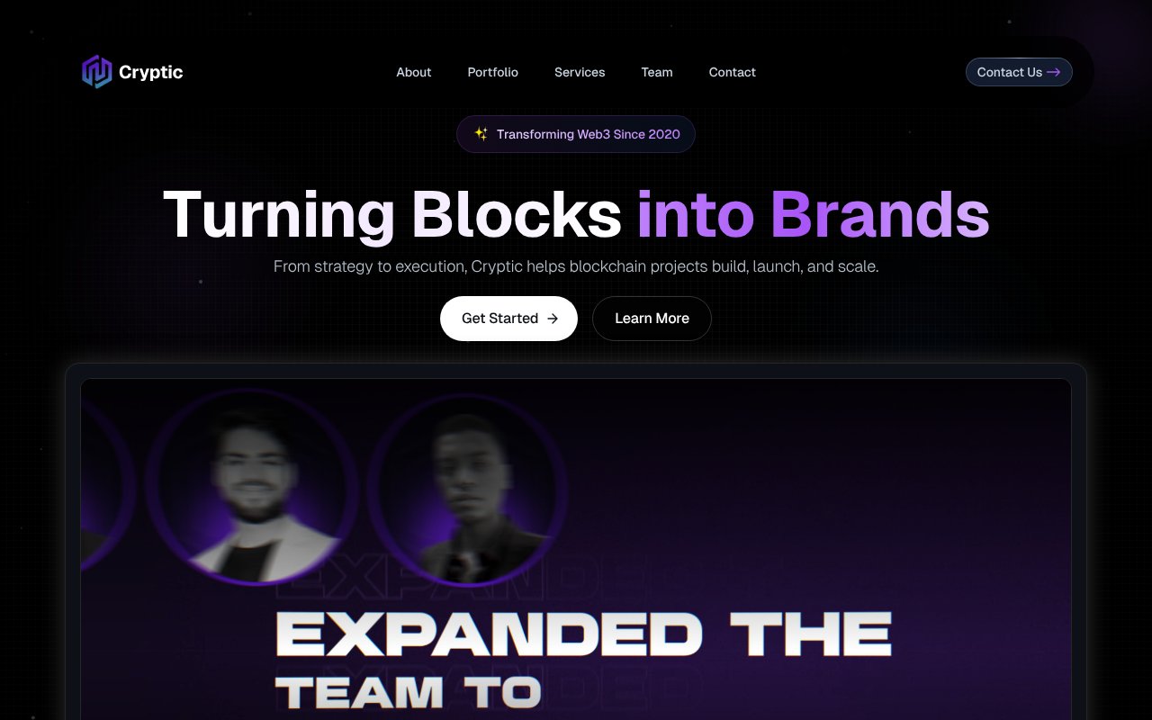 Screenshot of crypticweb3.com