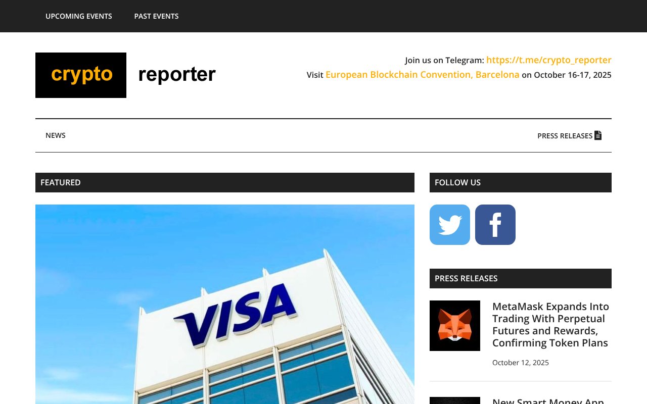 Screenshot of crypto-reporter.com