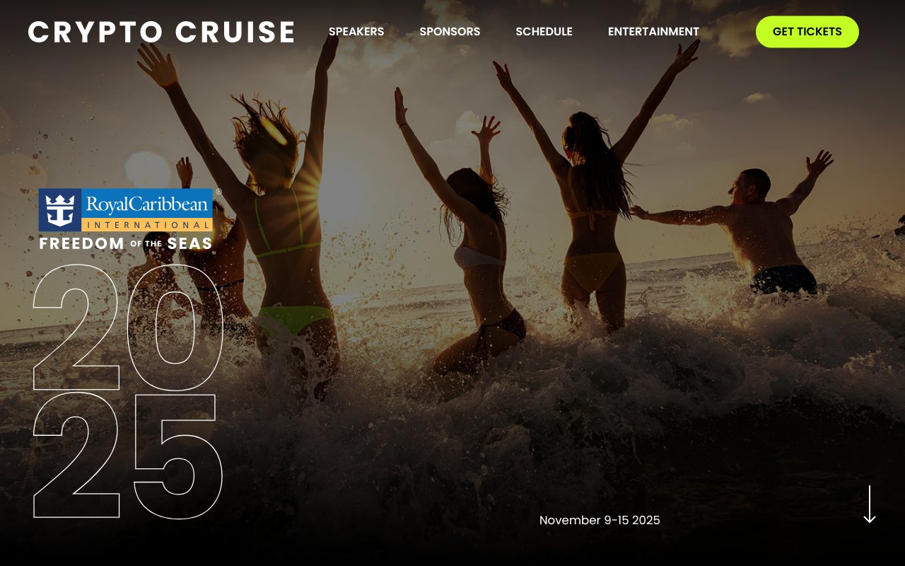 Screenshot of cryptocruise.live